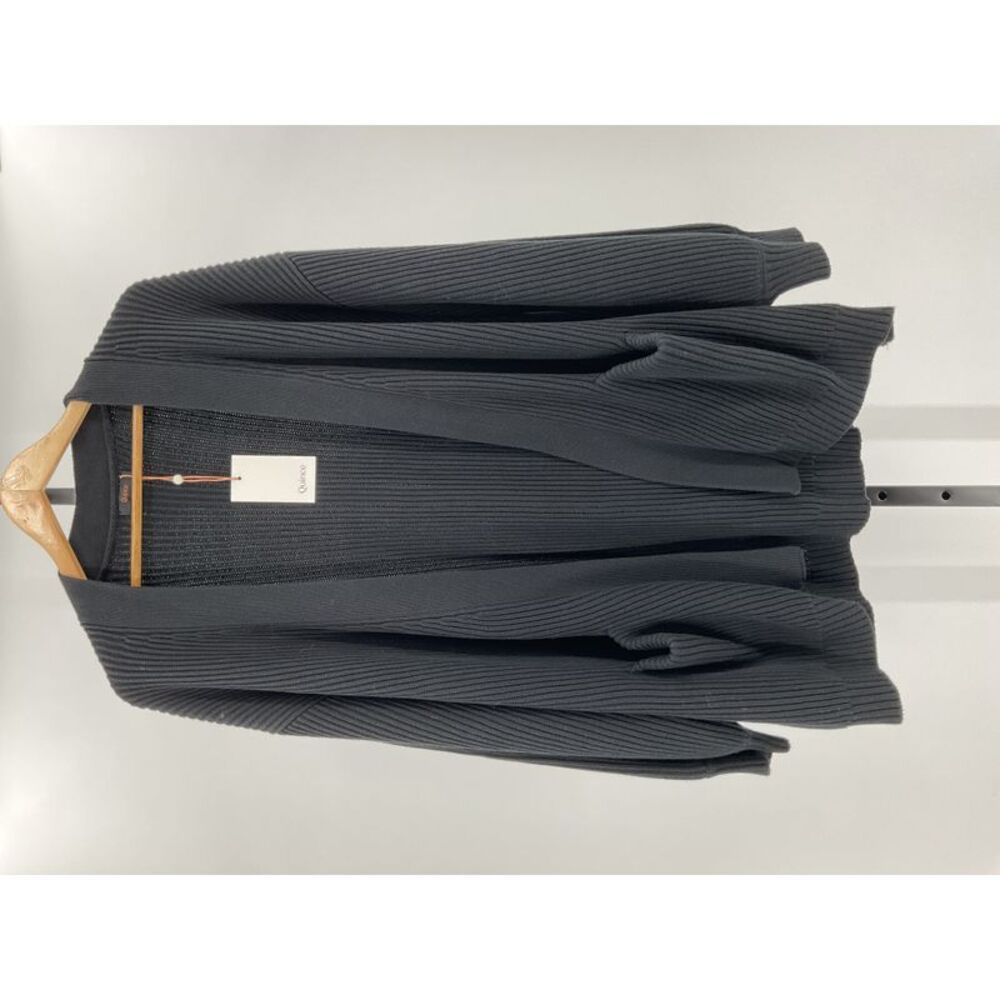 Quince Women's 100% Organic Cotton Oversized Cardigan Black XL